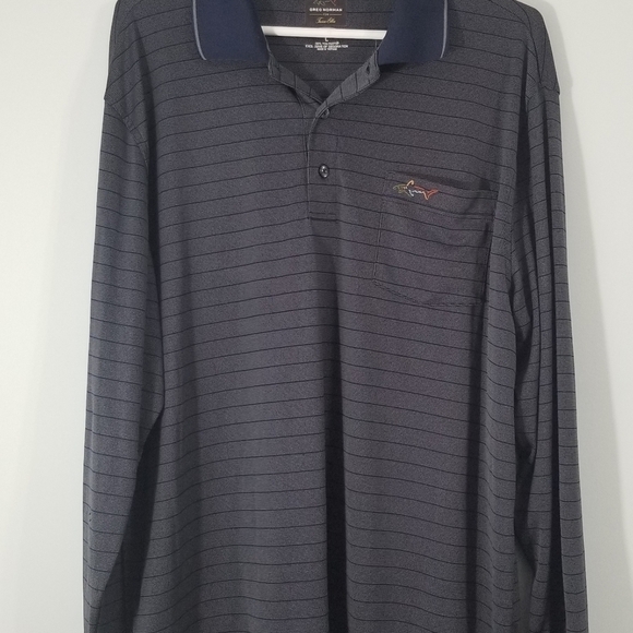 Greg Norman Collection Other - Greg Norman for Tasso Ella Play Dry Long Sleeve Polo. Size Large. 100% Polyester